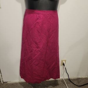 JG Hook size 32w pink linen blend midi skirt